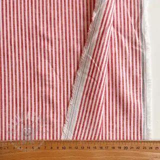 Lan z bombažem Stripe red