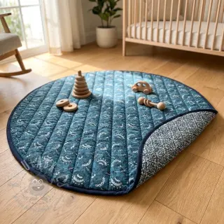 Bombažna tkanina QUILT DOUBLE SIDED Stripe design A