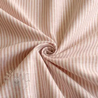 Lan z bombažem Stripe rose