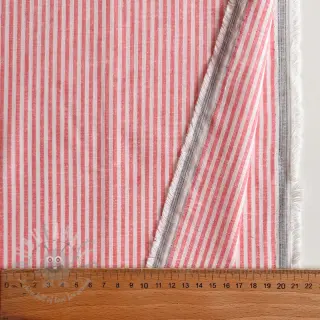 Lan z bombažem Stripe salmon