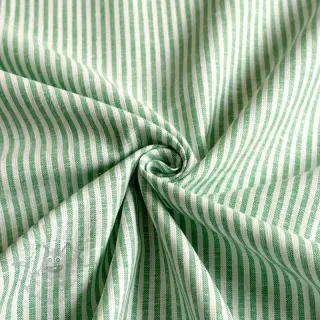 Lan z bombažem Stripe dark green