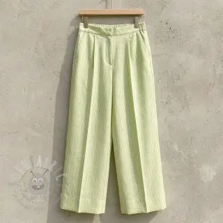 Lan z bombažem Stripe lime