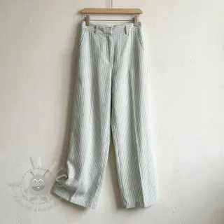 Lan z bombažem Stripe pastel green