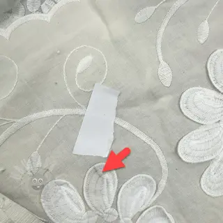 Bombažna tkanina EMBROIDERY Bellagio cream 2nd class
