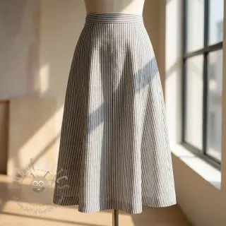 Lan z bombažem Stripe black