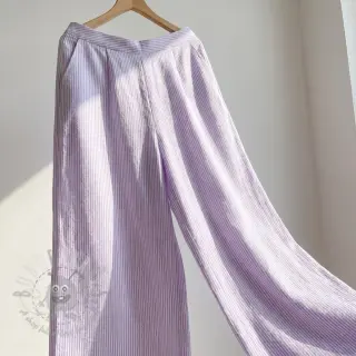 Lan z bombažem Stripe purple