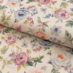 Dekorativno blago Linenlook Romance digital print