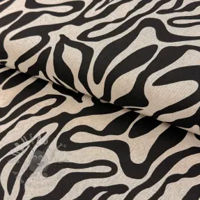Dekorativno blago Linenlook Animal black