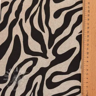 Dekorativno blago Linenlook Animal black