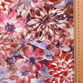 Dekorativno blago Peony orange digital print