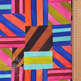 Dekorativno blago Stripes multi digital print