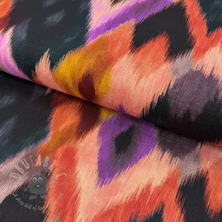 Dekorativno blago SLUB Abstract multi digital print