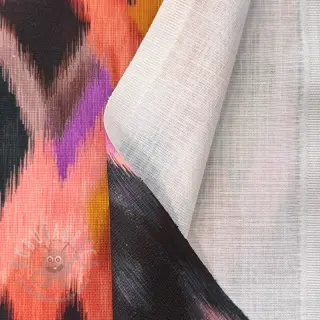 Dekorativno blago SLUB Abstract multi digital print
