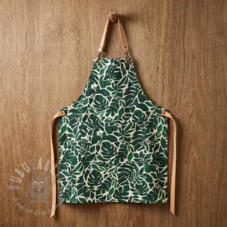 Dekorativno blago Big leaves green digital print