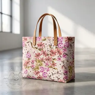 Dekorativno blago Floralia pink digital print