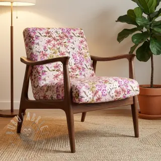 Dekorativno blago Floralia pink digital print