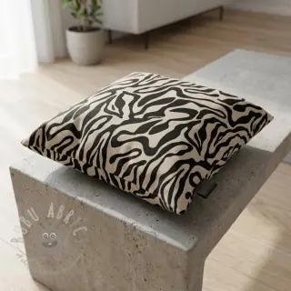 Dekorativno blago Linenlook Animal black