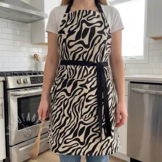 Dekorativno blago Linenlook Animal black