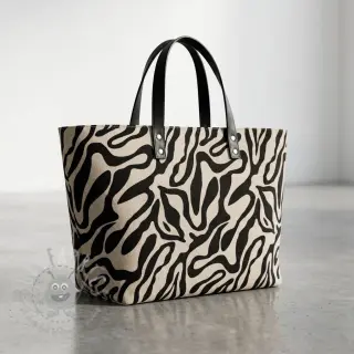 Dekorativno blago Linenlook Animal black