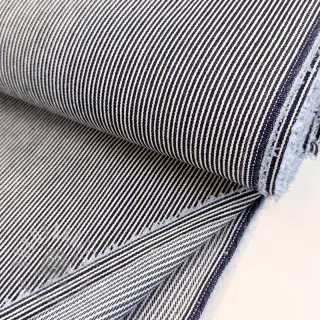 JEANS DENIM 8.5 OZ Small stripe dark blue