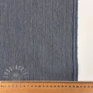 JEANS DENIM 8.5 OZ Small stripe dark blue