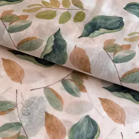 Liocel z lanom in svilo Retro Flowers design A
