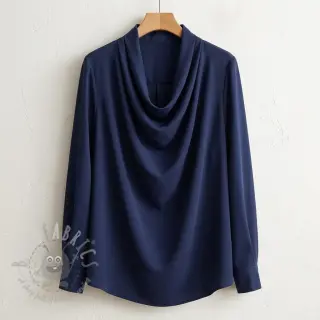 Lyocell navy blue