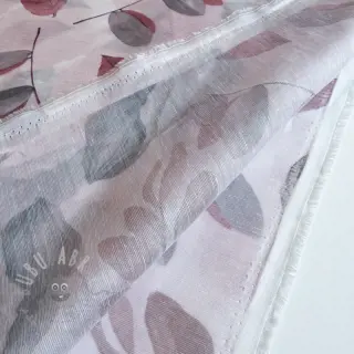 Liocel z lanom in svilo Retro Flowers design B