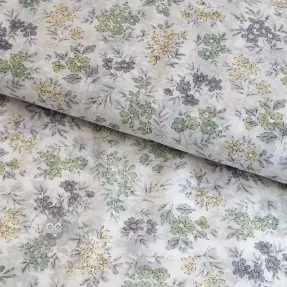 Liocel z lanom in svilo Retro Flowers design D
