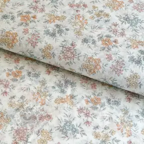 Liocel z lanom in svilo Retro Flowers design E