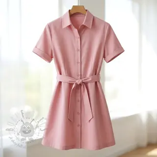 Bombažna tkanina TWILL Mango olive pink