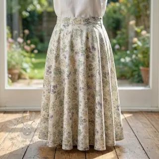 Liocel z lanom in svilo Retro Flowers design D