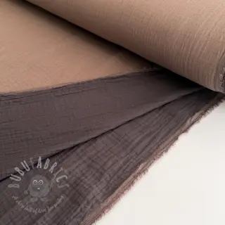Dvoslojna gaza/muslin DOUBLE FACE mocha