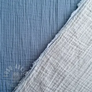 Dvoslojna gaza/muslin DOUBLE FACE cloud blue