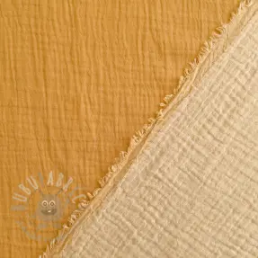 Dvoslojna gaza/muslin DOUBLE FACE old yellow