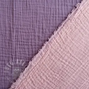 Dvoslojna gaza/muslin DOUBLE FACE lavender