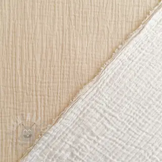 Dvoslojna gaza/muslin DOUBLE FACE sand