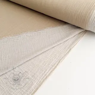 Dvoslojna gaza/muslin DOUBLE FACE sand