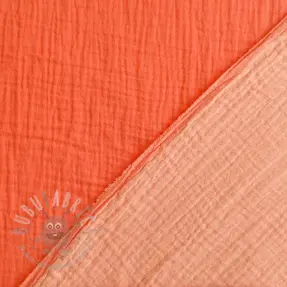Dvoslojna gaza/muslin DOUBLE FACE peach