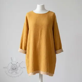 Dvoslojna gaza/muslin DOUBLE FACE old yellow