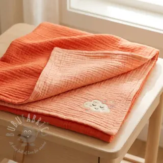 Dvoslojna gaza/muslin DOUBLE FACE peach