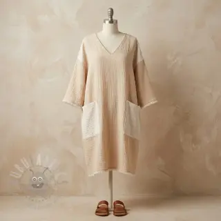 Dvoslojna gaza/muslin DOUBLE FACE sand