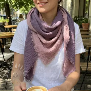 Dvoslojna gaza/muslin DOUBLE FACE lavender