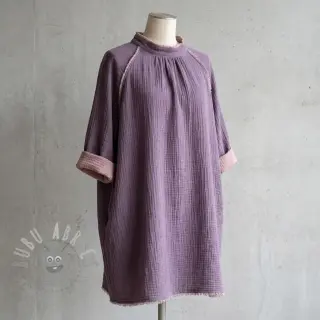 Dvoslojna gaza/muslin DOUBLE FACE lavender