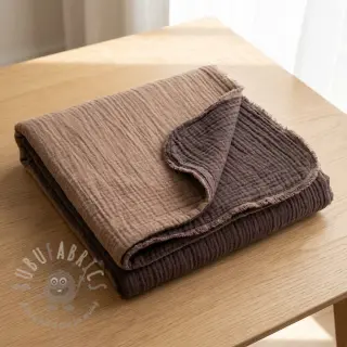 Dvoslojna gaza/muslin DOUBLE FACE mocha