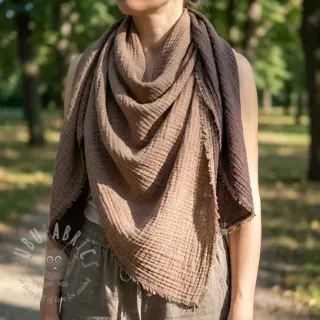 Dvoslojna gaza/muslin DOUBLE FACE mocha