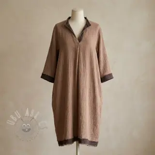 Dvoslojna gaza/muslin DOUBLE FACE mocha