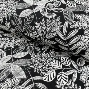 Dekorativno blago jacquard Valerian allover noir