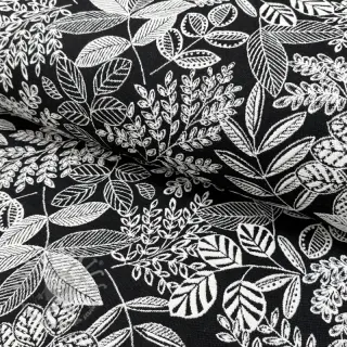 Dekorativno blago jacquard Valerian allover noir