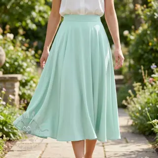 Viskoza z lanom BUBBLY misty jade